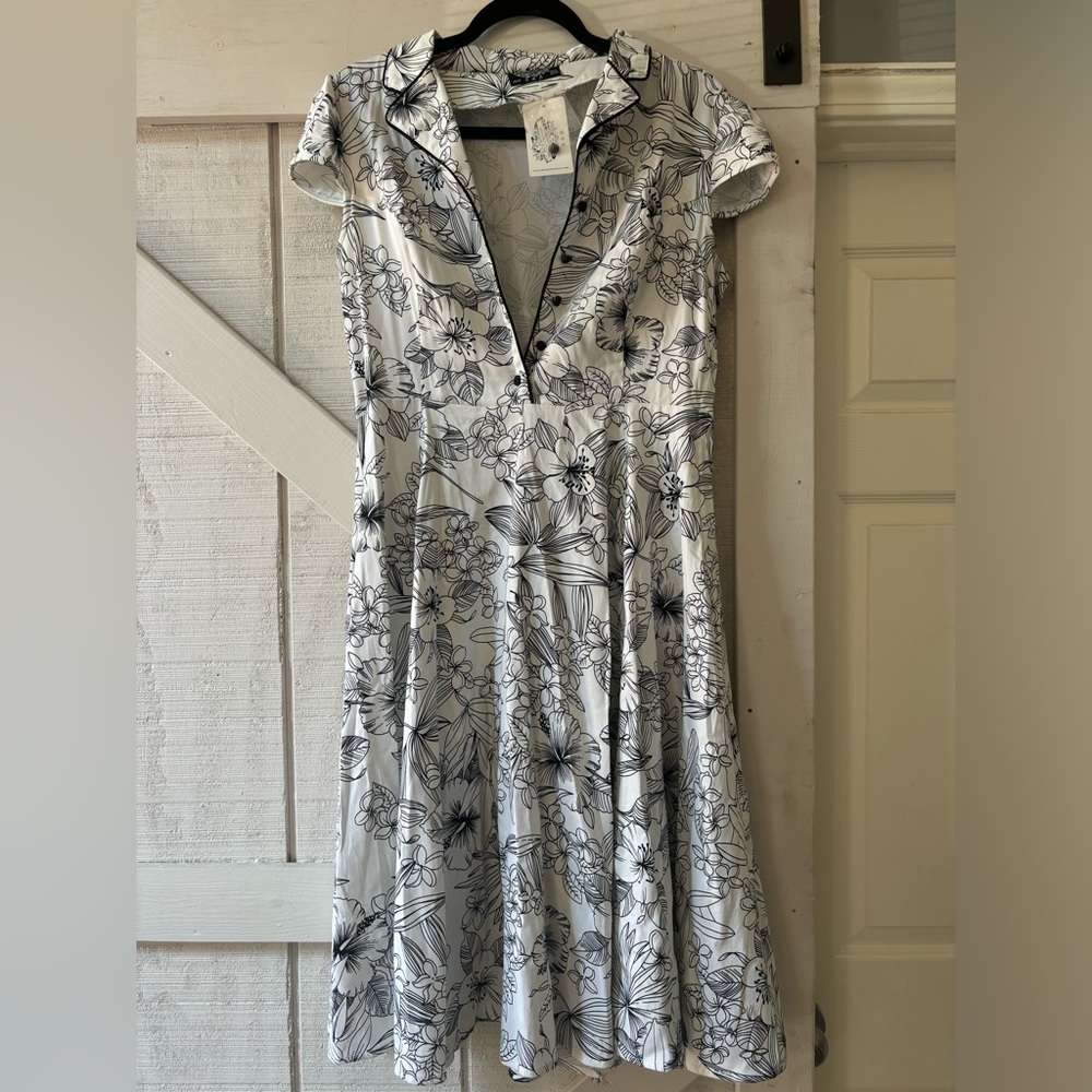 Hearts and Roses Floral Midi Dress